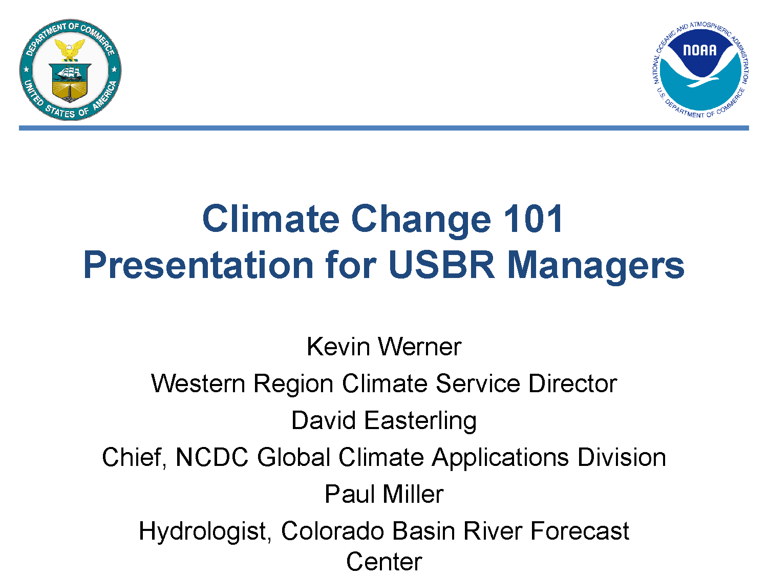 Climate Change 101 Presentation Slide