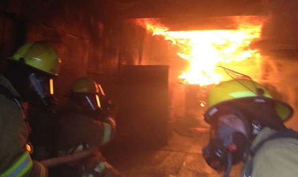 confront a raging blaze inside the Fire Simulator.