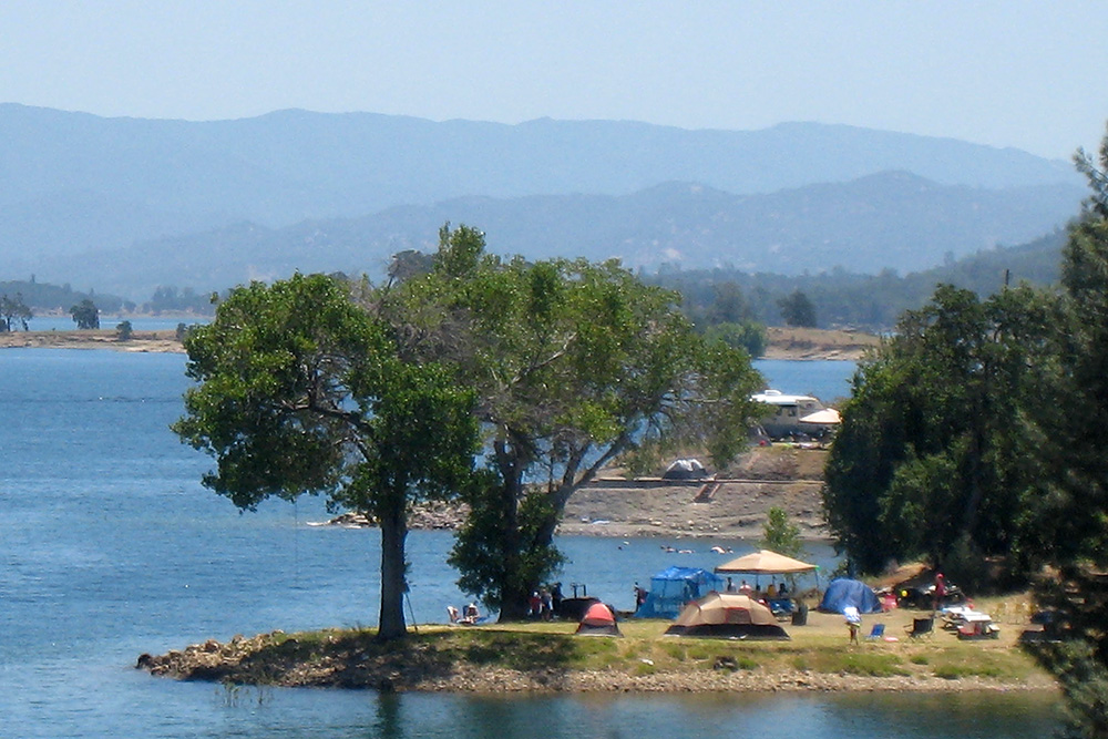 Putah Creek Recreation area at Lake Berryessa