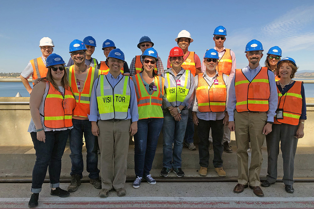 Brazilian delegation of 11 officials from the Ministry of National Integration and the National Water Agency of Brazil tour Folsom Dam Sept. 13, 2018.