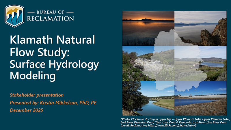 thumbnail of Klamath Natural Flow Study: Surface Hydrology Modeling PDF