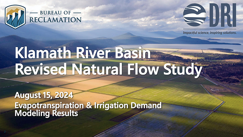 thumbnail of Klamath River Basin Revised Natural Flow Study DRI PDF