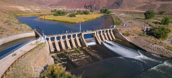 Ariel view of Derby Dam