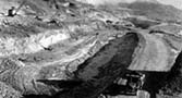 Excavation for the feeder canal at Grand Coulee Dam.