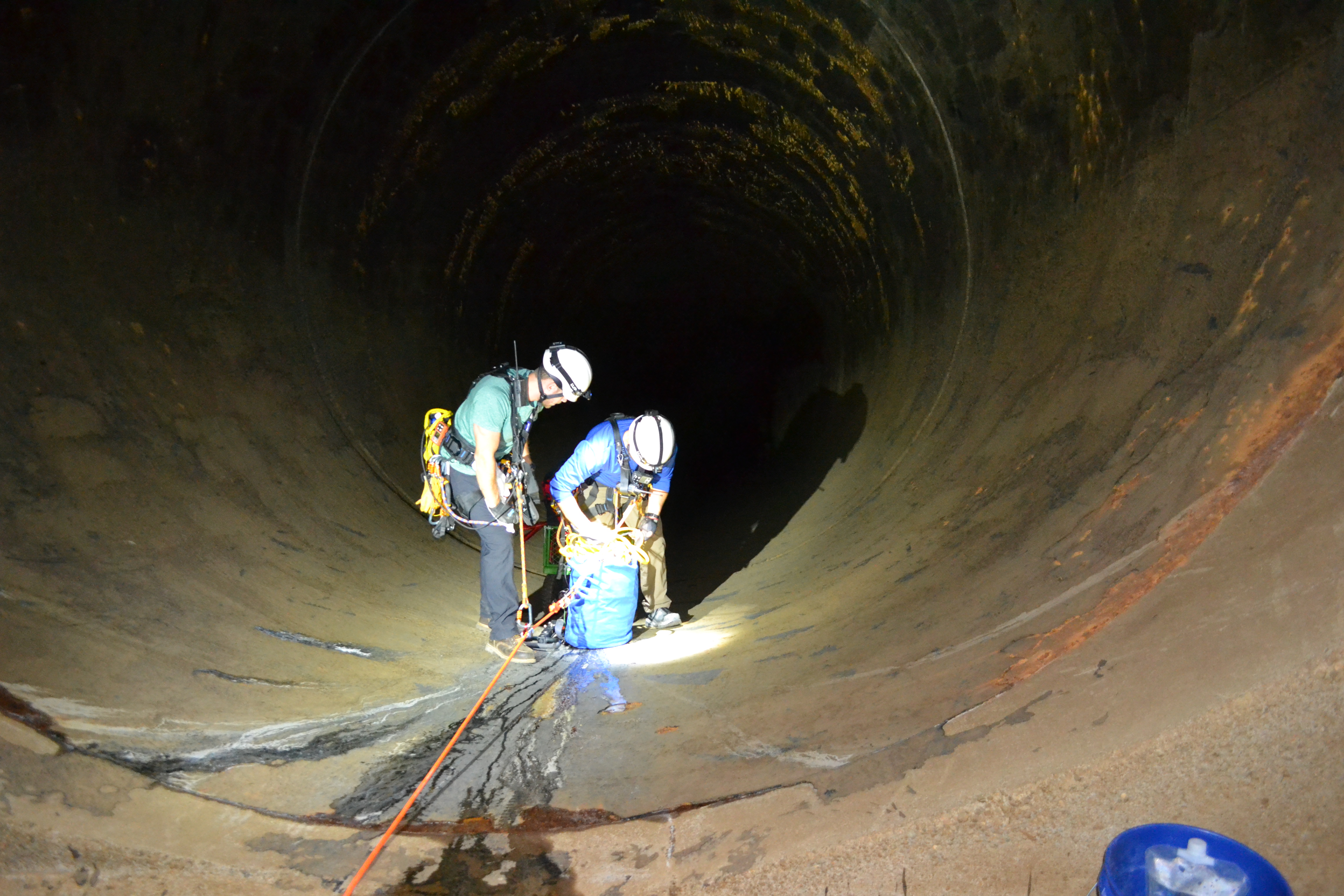 Staff Working in Penstock