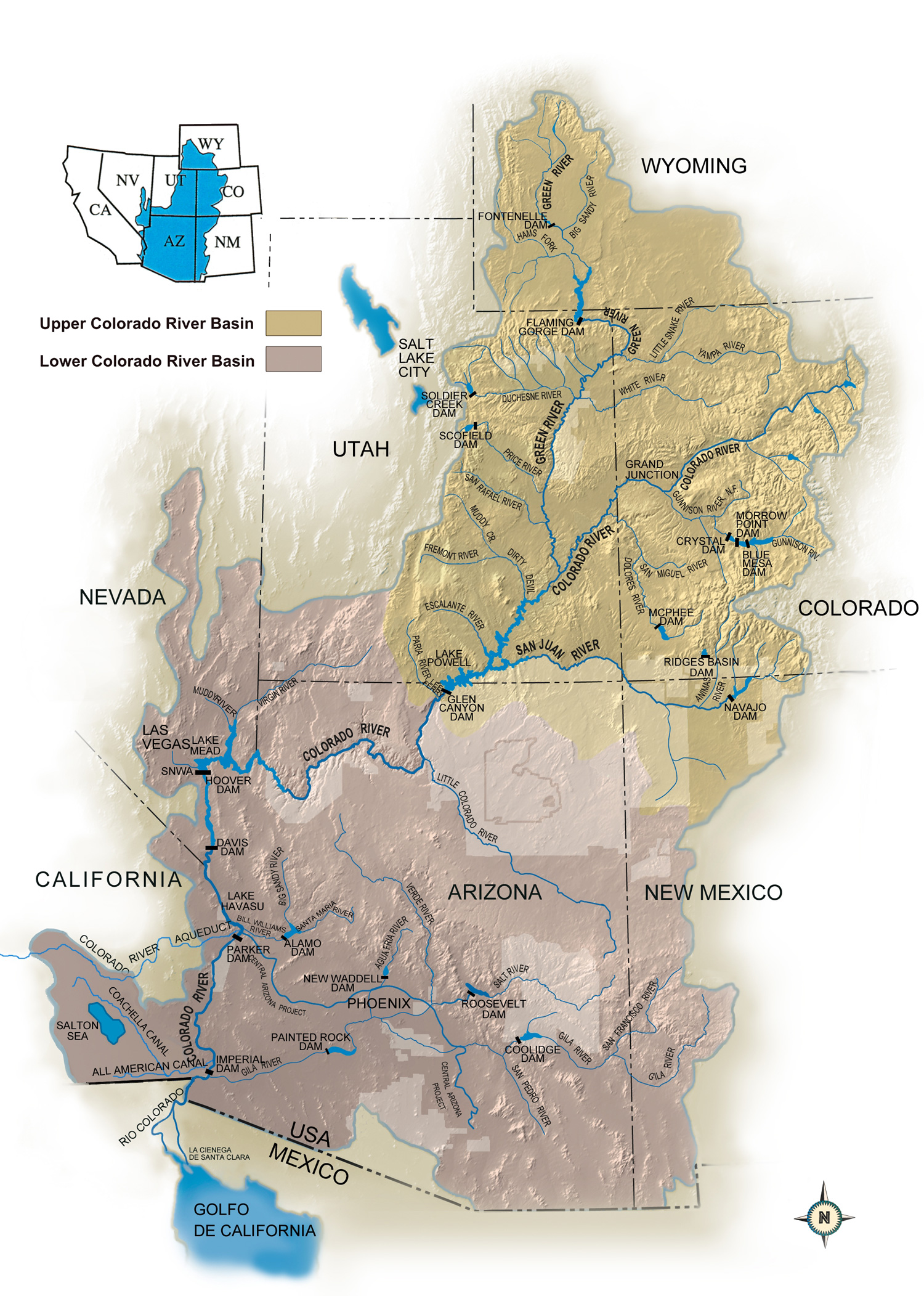 image: Colorado River Basin Map