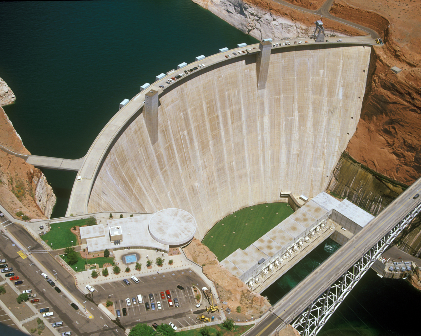 Aerial of Glen Canyon Dam