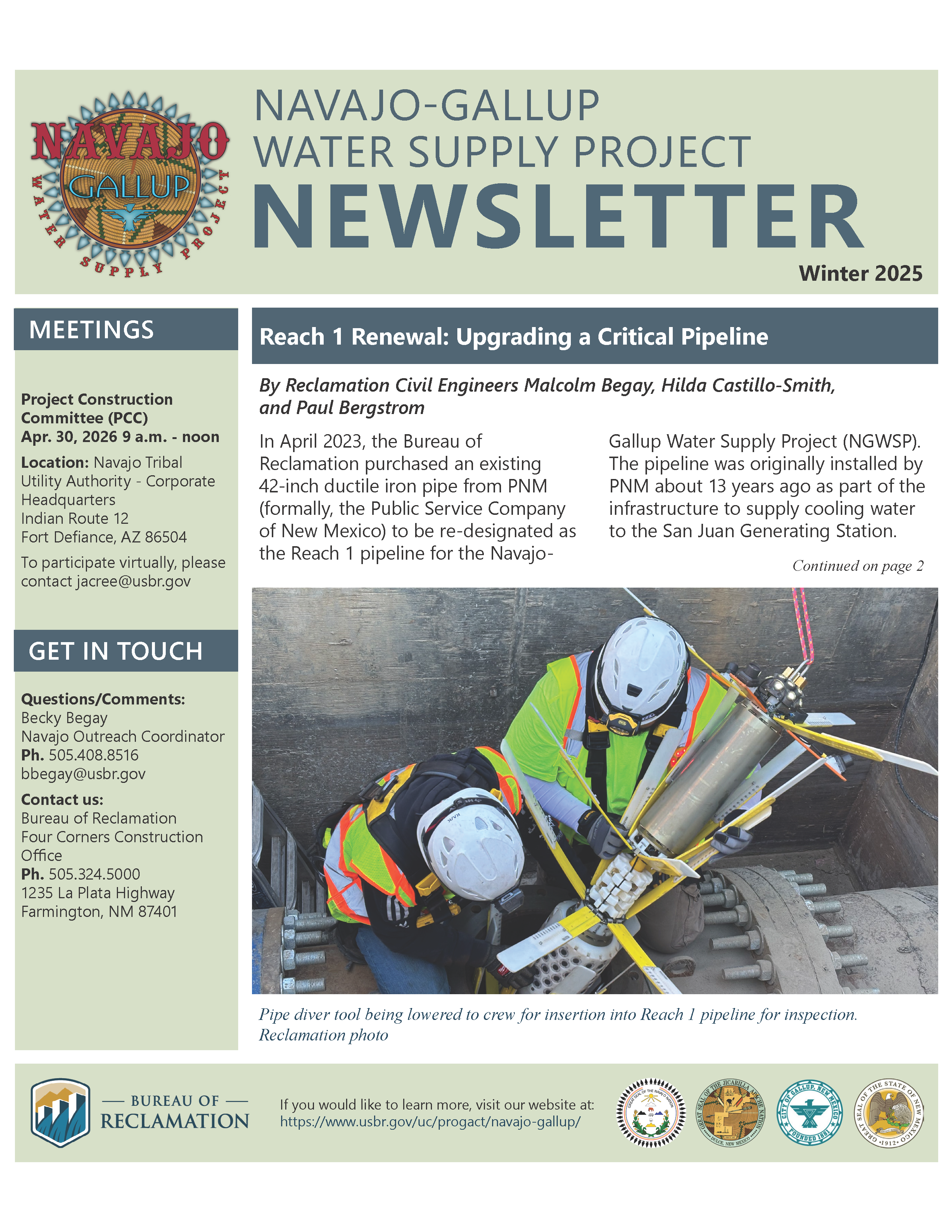 Navajo-Gallup Water Supply Project Newsletter