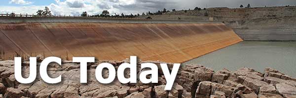 UC Today masthead featuring El Vado Dam