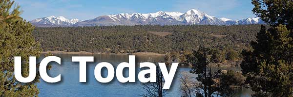 UC Today masthead featuring Lake Nighthorse