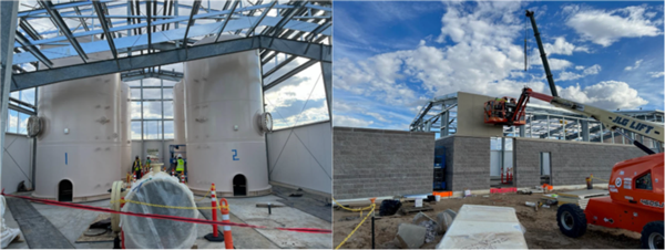 Wall and roof installation at Pumping Plant 7
