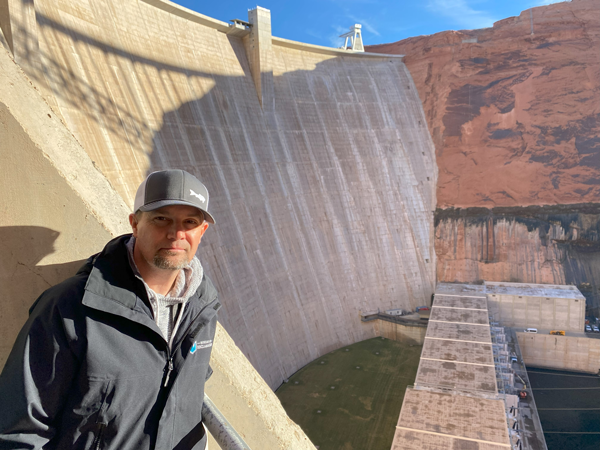 Paul Christensen at Glen Canyon Dam